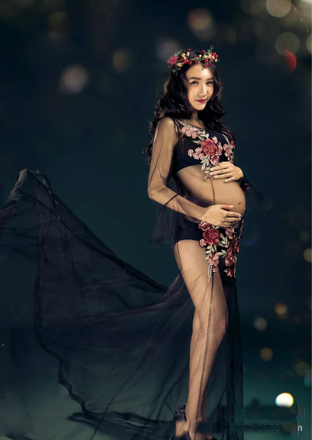 Maternity Photography Props Pregnant Photo Shoot Long Dress For Pregnancy Maternity Clothes For Women