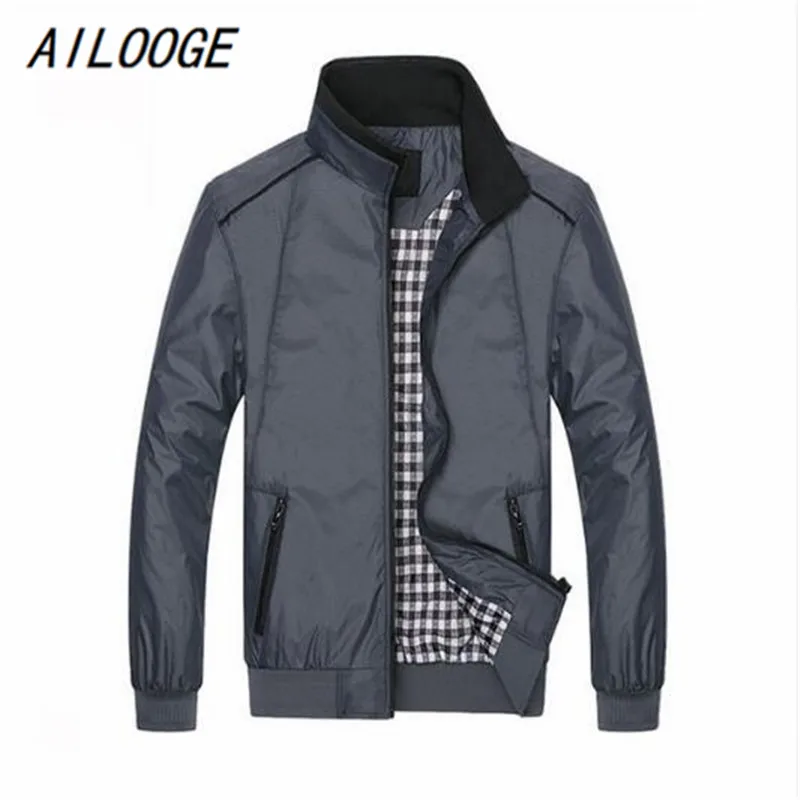 AILOOGE Mens Spring Summer Jacket Plus Size Casual Coat New Fall Men Fashion Comfortable Spring