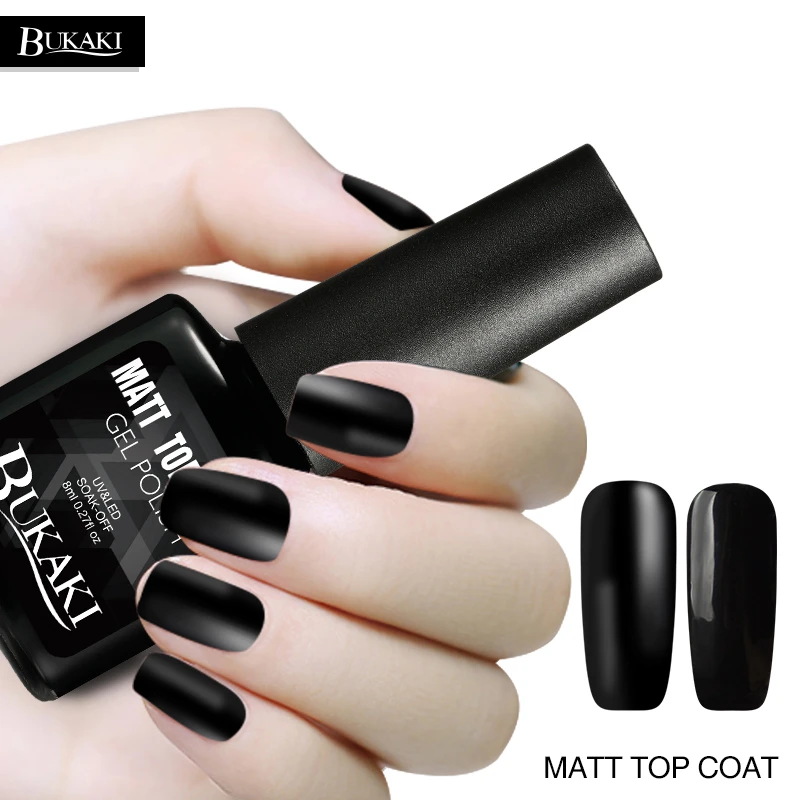 Bukaki透明マットトップコートジェルネイルポリッシュ長続きuvジェル送料デザインあなたのスタイルマットトップコートネイルプライマー Nail Primer Gel Nail Polishtop Coat Aliexpress