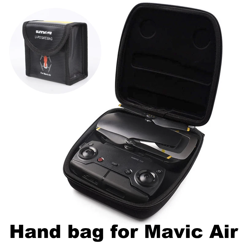 Mega Discount RZJ Portable Bag Body Remote controller Carrying Case for DJI Mavic Air Drone Handbag Transmitter Box Battery Safe Case Protector 
