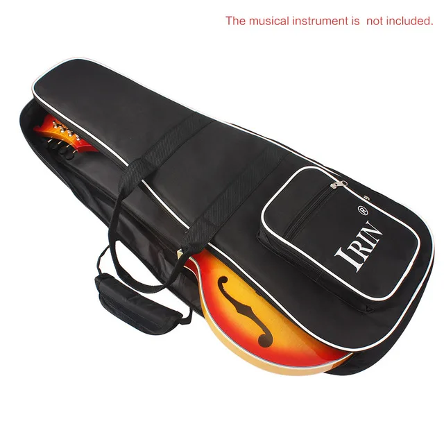 

Hot-IRIN Double Zippered Backpack For Mandolin Thicken Shoulder Gig Bag Case Frabic 28 Inch x 11 Inch Large Size 2 Pockets Dur