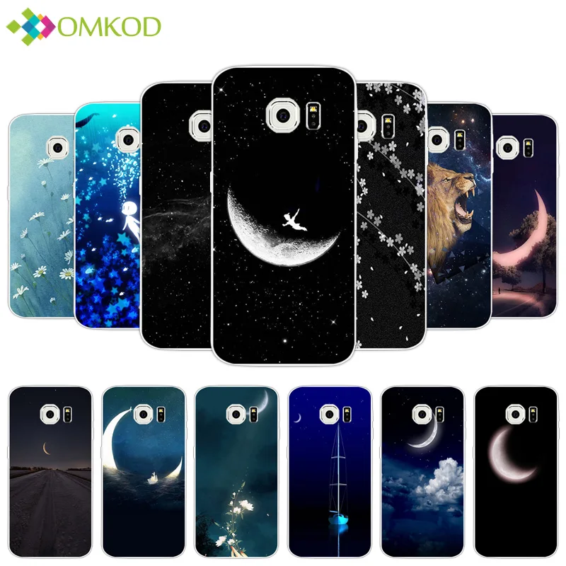 For Samsung Galaxy S6 Edge G925 G925F G925H G925i TPU Silicone Meniscus Back Cover G9250 Cell Phone Case | Мобильные телефоны и