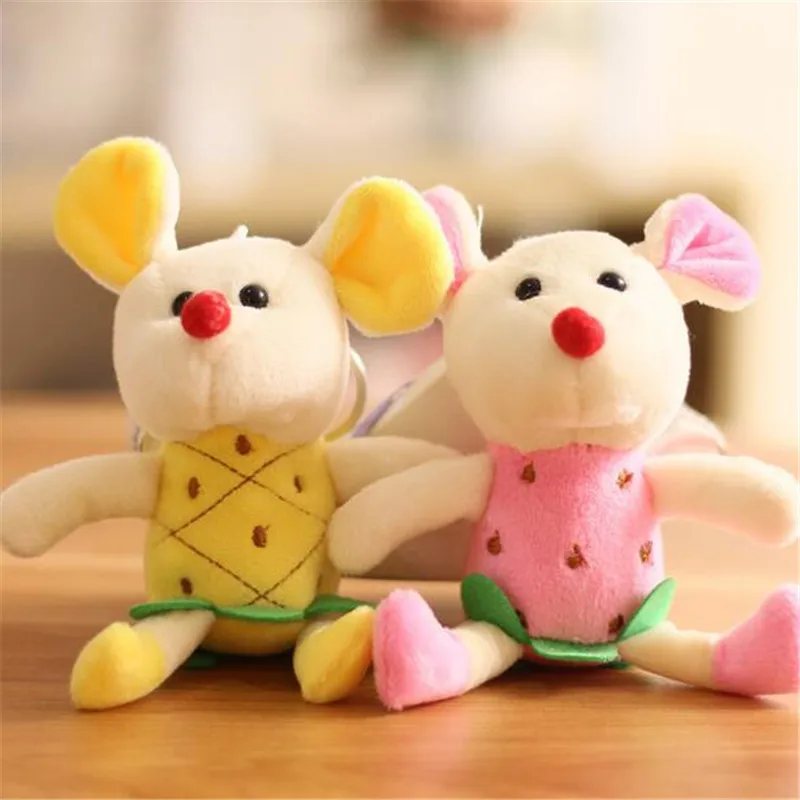 1 шт. плюшевая игрушка с мышкой, Маленькая подвеска, милая мягкая игрушка "мышь", праздничный подарок для девочек, 12 см, HANDANWEIRAN