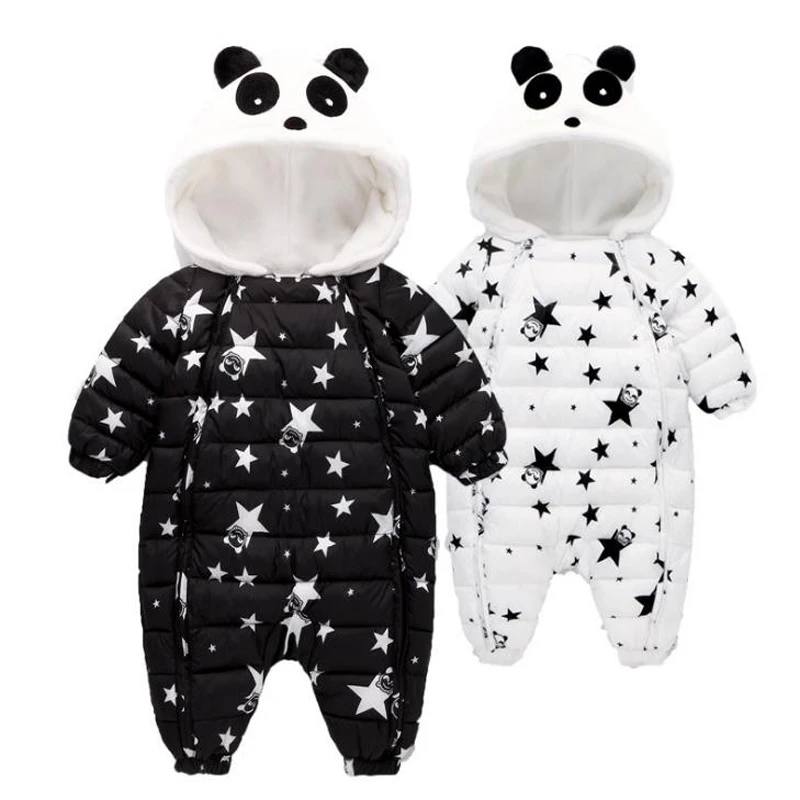 

2018 Baby Siamese Climbing Clothing in Autumn and Winter Children's Thick Cotton Panda Long-sleeved Leotard Romper Baby Romper