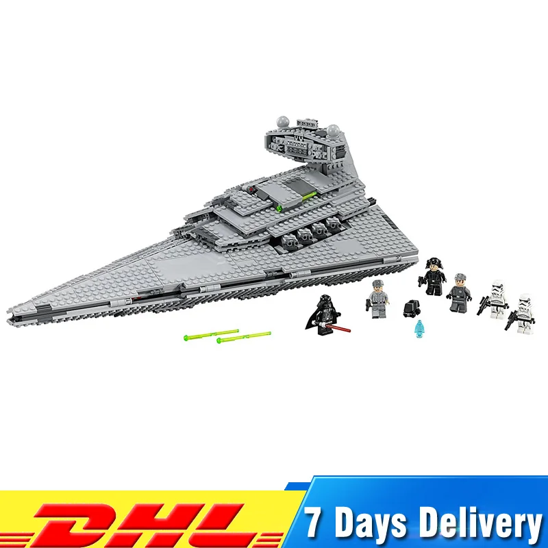 

Lepin 05062 1359pcs Star War Super The Imperial Star Destroyer Model Building Legoinglys 75055 Blocks Bricks Toys for Children