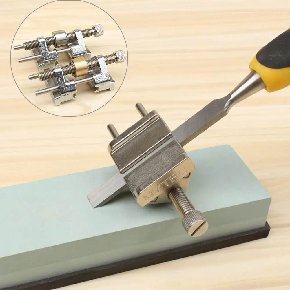 

Stainless Steel Knife Sharpener Wood Chisel Fixed Angle Knife Sharpener Plane Blade Honing Guide Cutting Woodworking Home tools