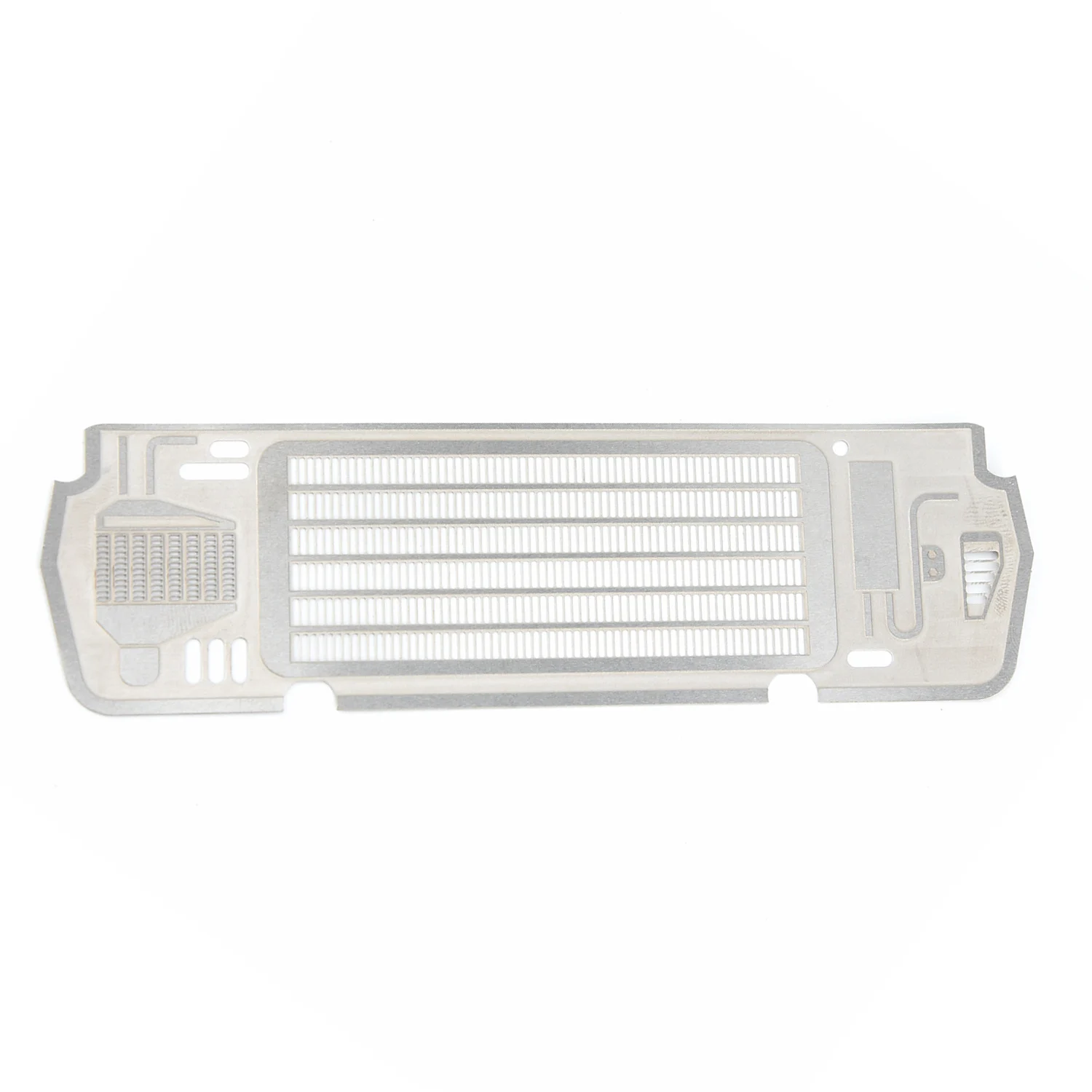 

Lightweight Radiator Grill Plate Silver Sturdy Accessory Metal Steel for TRX-4 BRONCO 1/10