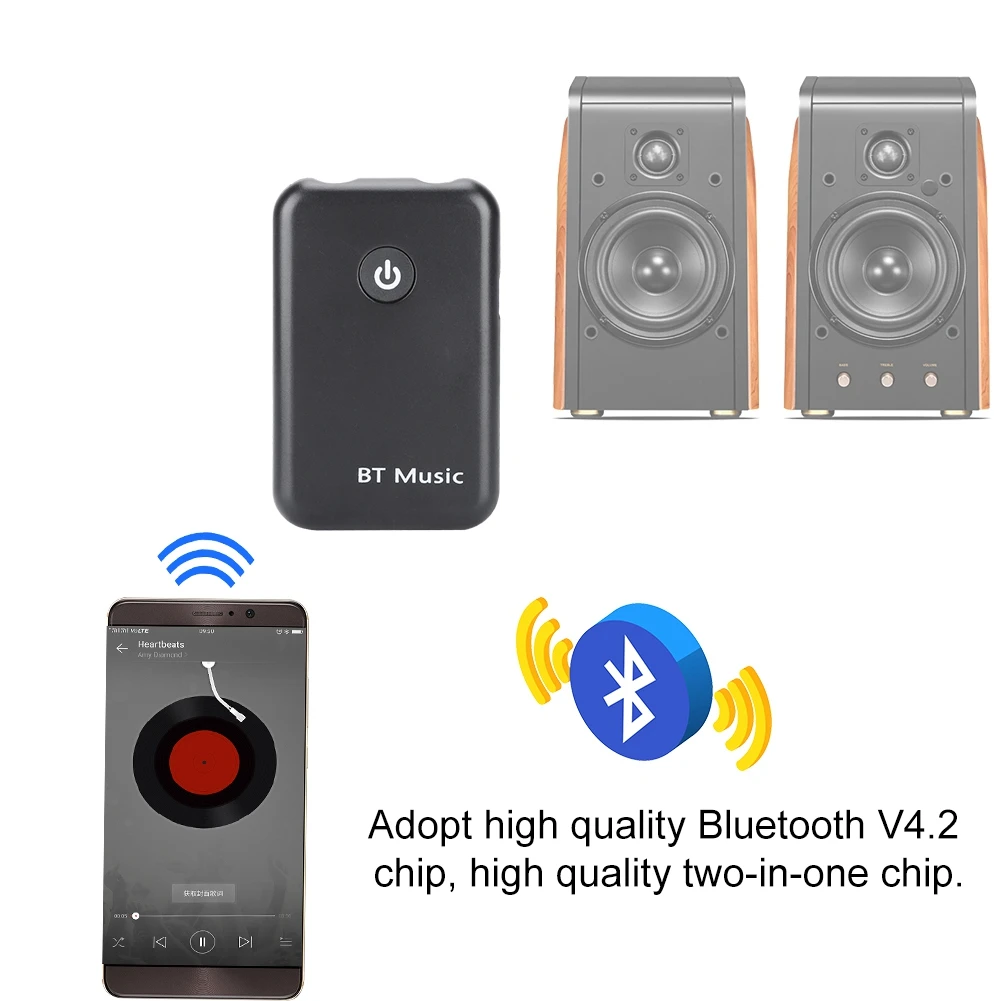 Горячая 2в1 Bluetooth передатчик приемник 3,5 мм стерео Музыка Аудио кабельный ключ доступа V4.2 адаптер для ТВ