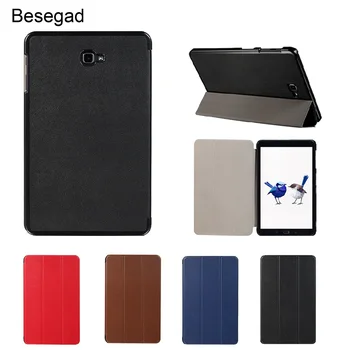 

Besegad Mini Ultra Thin Foldable Smart Cover Case Skin Shell Stand Holder for Samsung Galaxy Tab A T580 T585 T 580 T 585 Gadgets