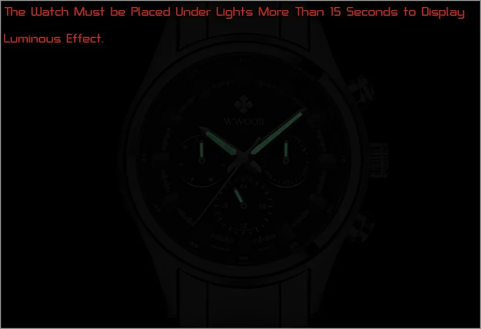 WWOOR Black Watches Men Top Luxury Brand Waterproof Luminous Hands Quartz Watch  Military Male Hour WristWatch relogio masculino (3)