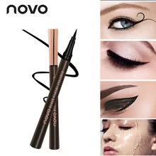 NOVO relógio Marca À Prova D’ Água Caneta Delineador Líquido Maquiagem Eye Liner Lápis Lapis Natural fácil de Usar Beleza Cosméticos