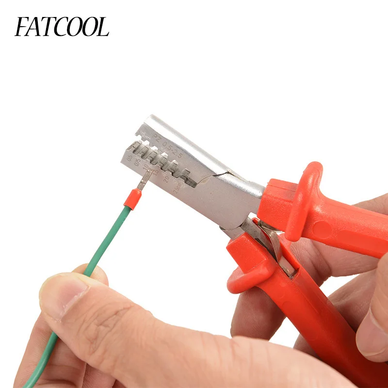 

FATCOOL 1Pc Mini Small Ferrules Tool Crimper Plier For Crimping Cable End-sleeves From 0.5-2.5mm2