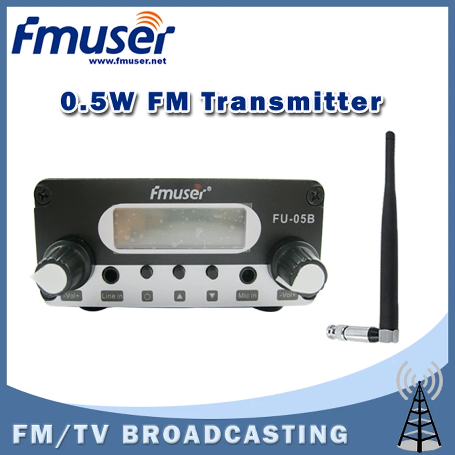 Free shipping FMUSER FU 05B 0.5w FM radio transmitter Indoor Rubber