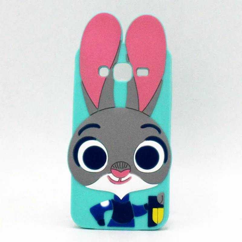 

3D Cute Cartoon Judy Rabbit Soft Silicone Cover For Samsung Galaxy Grand Prime G530 G530H G531 G531F J7 J5 J2 Prime Phone Case