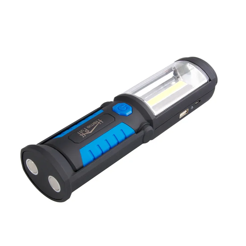 Светодиодный фонарик с USB зарядкой рабочий Магнитный COB светфонарь льник крючком