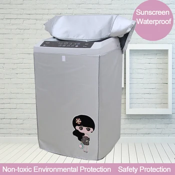 

Waterproof Washing Machine Cover Pulsator Washer Machine Case Above Opening Dustproof Cloth for Washer Sun Protection Cover