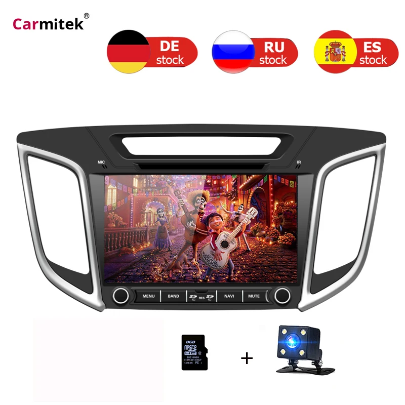 

2 Din Car Radio DVD GPS Navigation Player For Hyundai Creta IX25 2014 2015 2016 2017 2018 touch screen navy Multimedia headunit