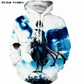 

PLstar Cosmos New Sweatshirts Men Hipster 3d Anime Naruto Sasuke Cool Hoodie Male Outerwear Pullovers One Piece Anime Jacket Men