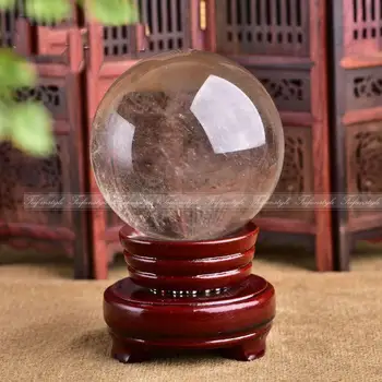

1PC 50mm Natural Rutilated Quartz Crystal Ball Sphere Smoky Quartz Specimen C206 Natural stones and minerals