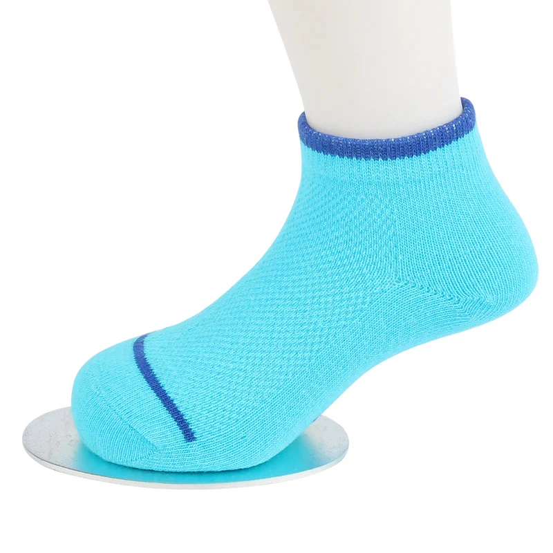 5 PairsLot Solid Boys Socks Cotton Kids Socks For Boys Breathable Thin Boys Socks With Striped Summer Children Clothing 3-12 Y (5)