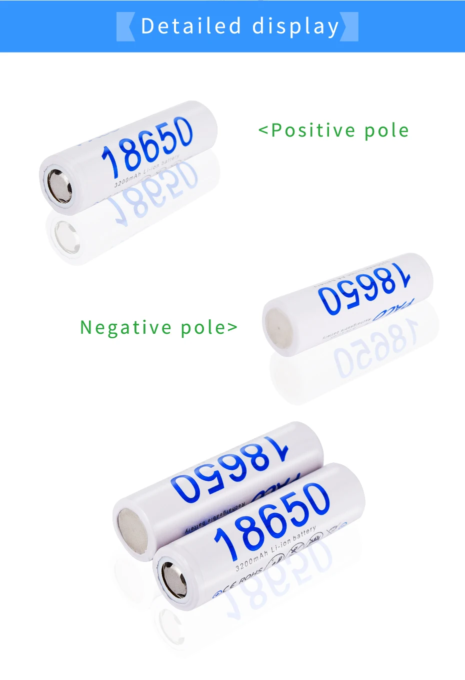 PALO 3200mAh 2-24pcs 18650 литиевая аккумуляторная батарея литий-ионные батареи для Panasonic фонарик электронные сигареты