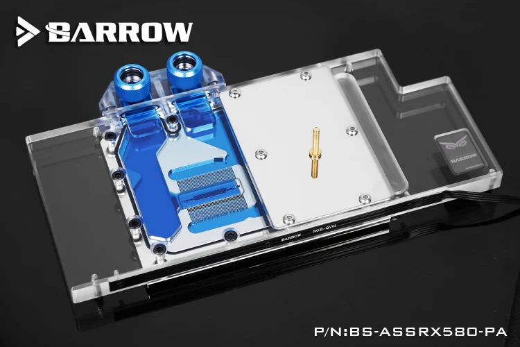 BARROW блок графической карты используется для ASUS ROG STRIX RX580 8G GAMING/RX480 O8G GAMING GPU полное