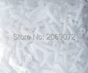 

100pcs Masonry Rimless Nylon Wall Raw Plug Fixing For Bolts Screws 4mm