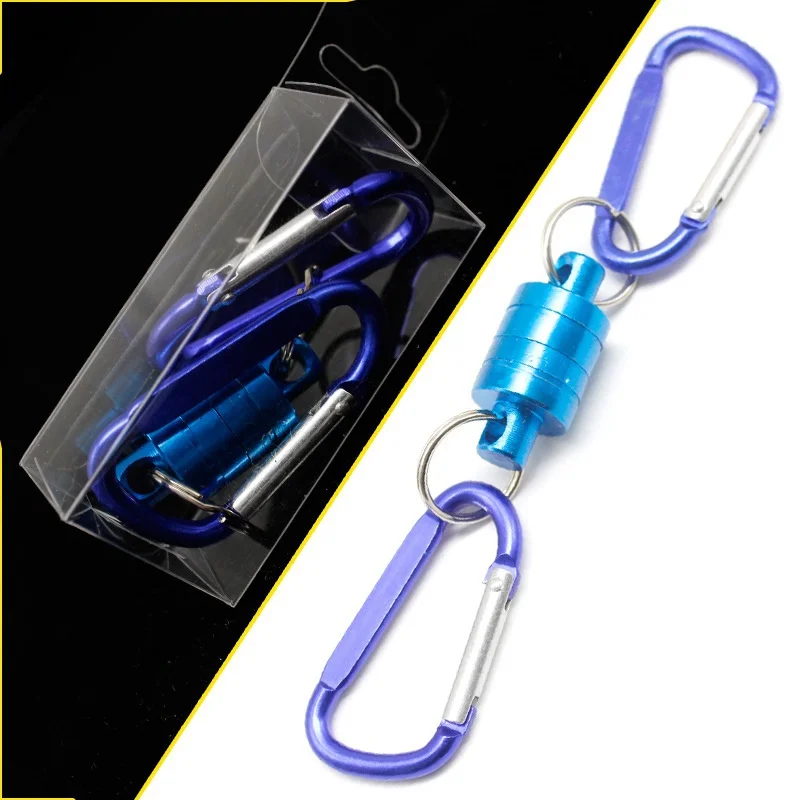 

4KG Magnetic Net Release Fly Fishing Strong Train Net Holder Lanyard Cable Pull Outdoor Fishing multi-function Magnetic