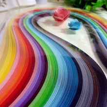 120 шт. в наборе бумага для квиллинга 3 мм/5 мм/10 мм ширина x 54 см длина Смешанные 36 цветов DIY бумажный материал