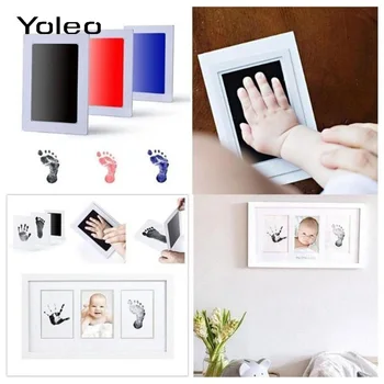

Baby Care Non-Toxic Baby Handprint Footprint Imprint Kit Baby Souvenirs Casting Newborn Footprint Ink Pad Infant Baby Toy Gifts