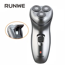 

RUNWE Rechargeable Shaver Electric 3D Triple Floating Blade Heads Shaving Razors Men Beard Trimmer Barber Rasoir Electric Shaver
