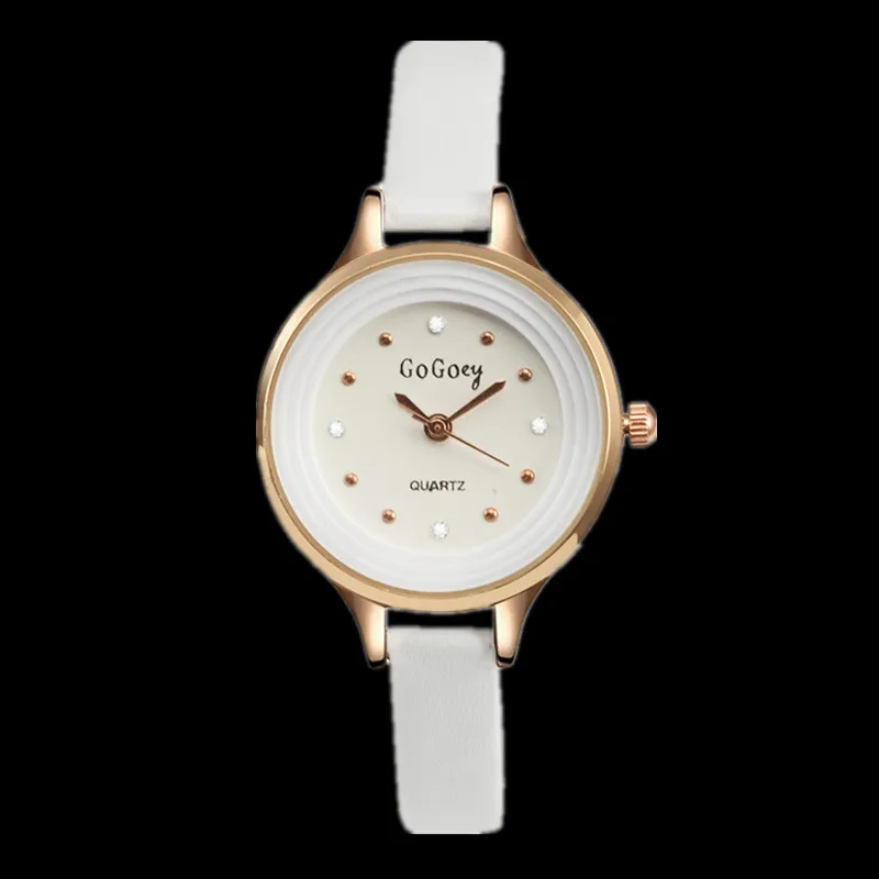 Gogoey Small Leather Watch Women Watches Rose Gold Women's Watches