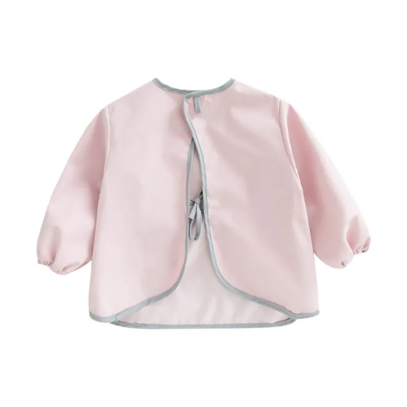 Baby Waterproof Bibs Full Sleeve Children Apron Long Sleeve Feeding Smock Bibs Kids Eating Breastplate Kid Baby Cloth Stuff