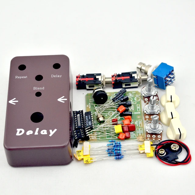 DIY Delay Guitar Effects Pedal Kits With 1590B And ICPT2399 TL072CP