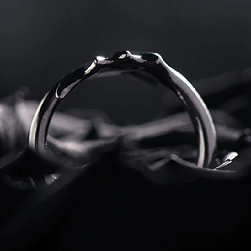 Мужские и женские кольца простые модные цветы зла дьявол Японии Корея Открытие Кольца панк кольцо