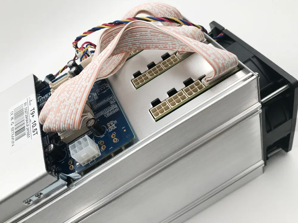 Старый AntMiner T9+ 10,5 T Майнер(без питания) Asic Майнер SHA256 новейший 16nm Btc BCH Майнер Биткоин Майнер