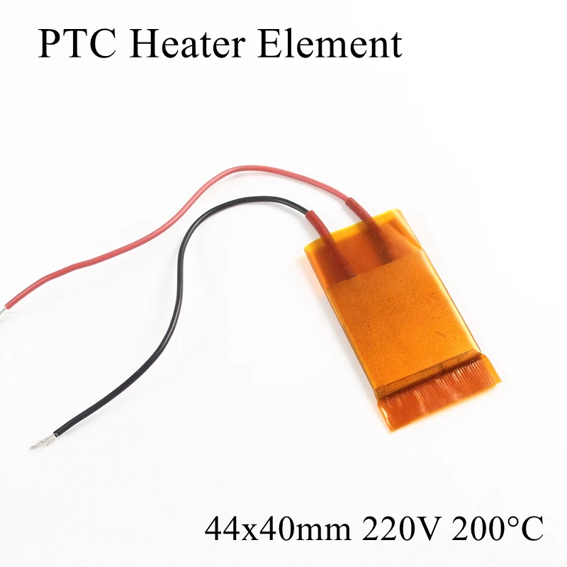 1 шт. 44x40 мм 220 В 200 градусов Цельсия PTC нагревательный элемент постоянный термостат изолированный термистор керамическая нагревательная пластина чип