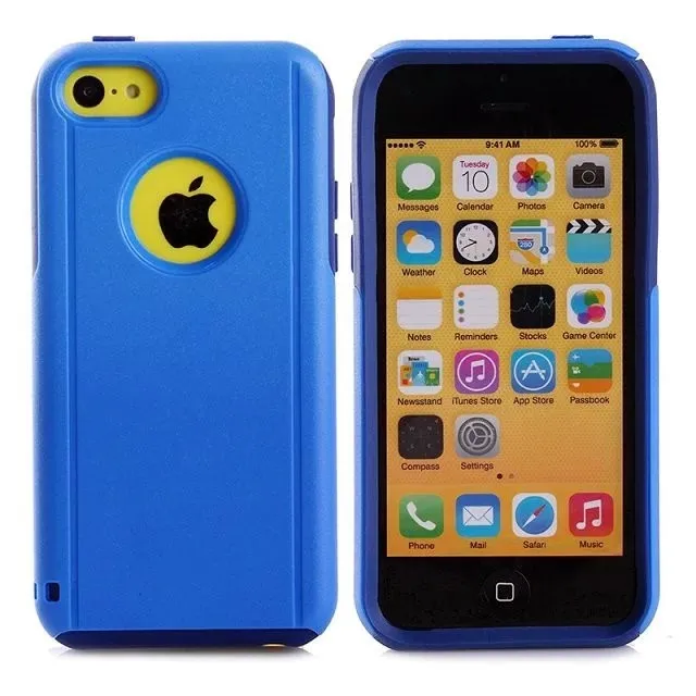 DHL 2 в 1 пластик+ ТПУ чехол для iphone 5C, Жесткий Чехол для iphone 5C ударопрочный чехол pc+ tpu чехол 100 шт/партия