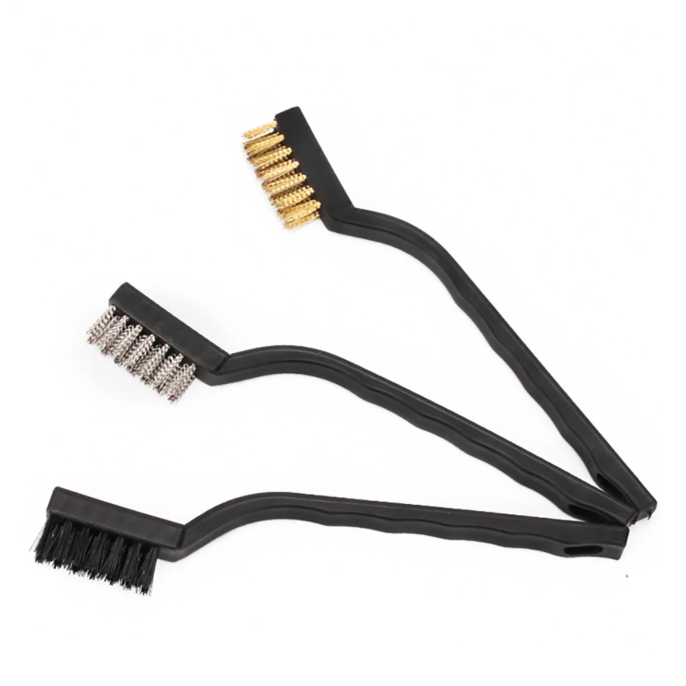 

3Pcs Mini 7 Inch Car Interior Cleaning Brush Set Auto Detailing Brush Wheels Dashboard Cleaning Tool