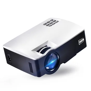 AUN LED Proyector AKEY1/Plus for Home Theater, 1800 Lumens, Support Full HD Mini projector (Optional Android 6 Support 4K Video)