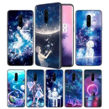 Starry Day Anime Soft Black Silicone Case Cover for OnePlus 6 6T 7 Pro 5G Ultra-thin TPU Phone Back Protective