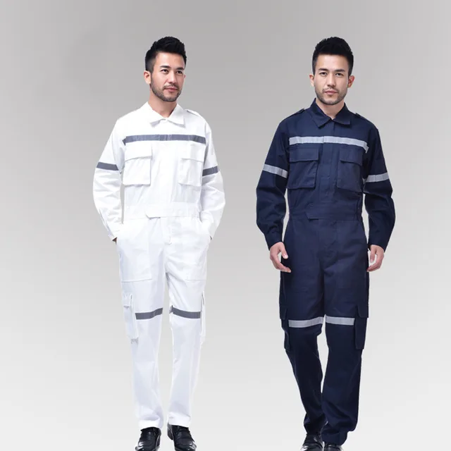 Safety Clothing For Men Cotton Long Sleeve Coveralls Reflective