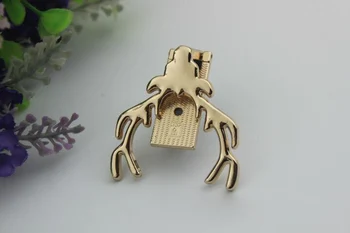 

50pcs/lotNew handbags luggage hardware accessories locks High-grade handbag alloy decorative lock female bag clip lock deer lock
