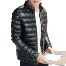 Fashion Cotton Casual Warm Outwear Stand Collar Fashion Overcoat Men’s Fashion Black Zipper Jacket Winter Men Hot Coat