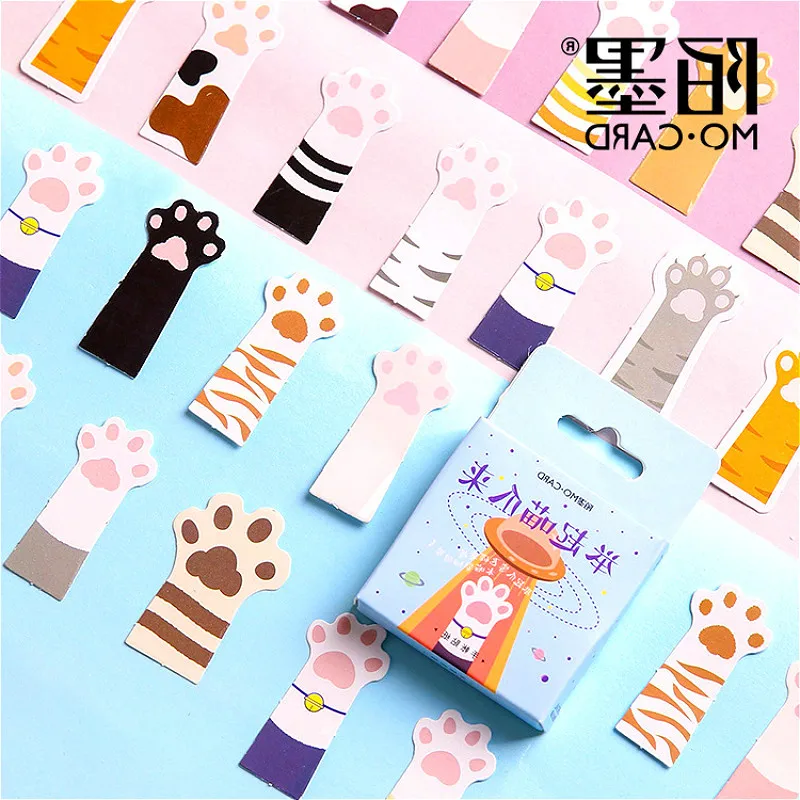 

40pcs/set Stationery Stickers Cats Claws Sticky Paper Funny Stickers For Decoration Diary Scrapbooking Stickers Gift Label