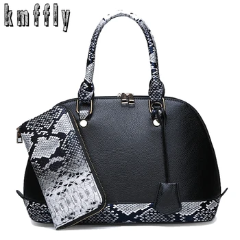 

2 Suit Ladies Luxury Handbag High Quality Leather Women Shoulder Messenger Bag Designer Brand Women Bag Big Tote With Wallet S
