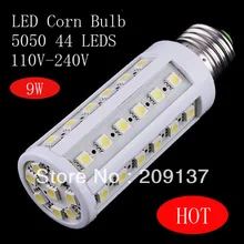 9 W 5050 SMD 44 Светодиодный кукурузная осветительная лампочка E27 светодиодный лампы холодный белый | теплый белый 110 V-240 V 750LM