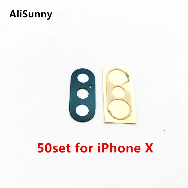 Стекло для задней камеры AliSunny 50 iPhone X XS XSM XR Задняя крышка объектива кольцо 3 м наклейка клей запасные