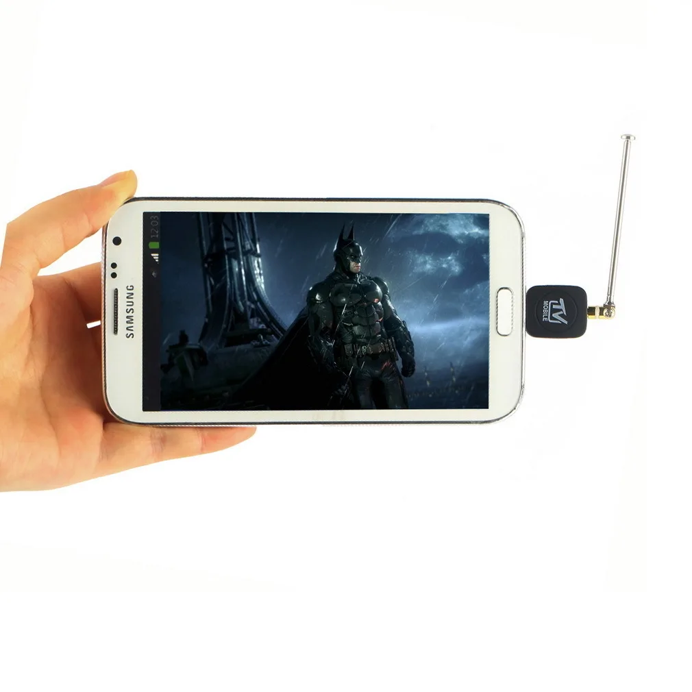 Mini Micro USB DVB-T Input Digital Mobile TV Tuner Receiver for Android 4.1-5.0 EPG Supporting HDTV Receiving