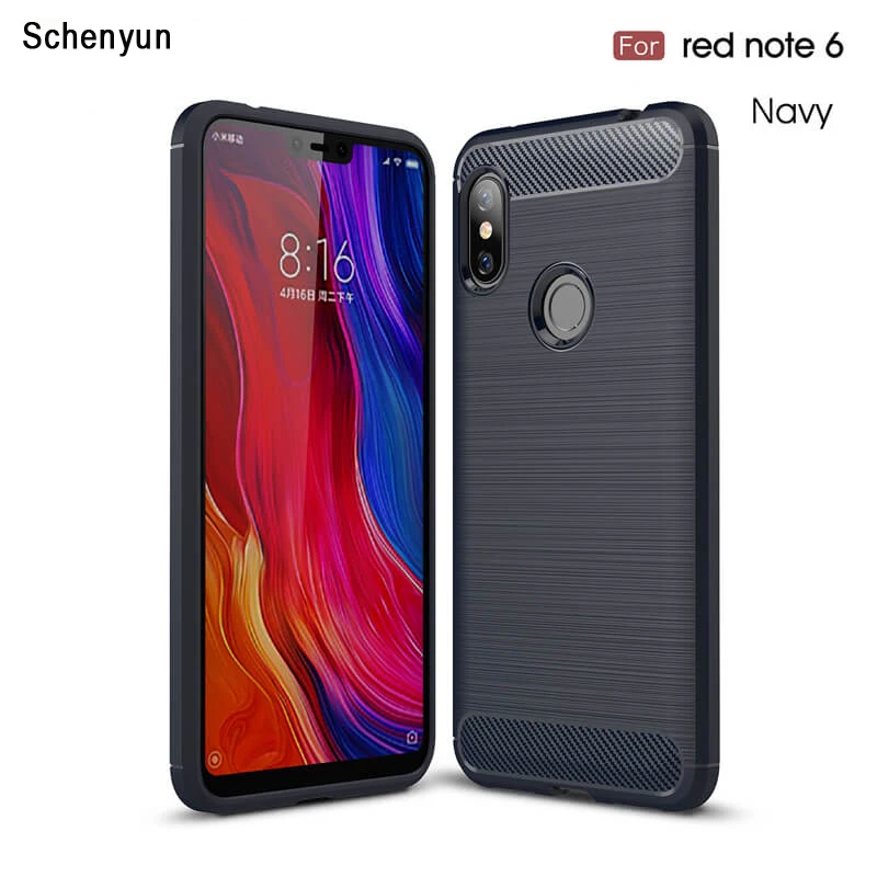 cheap Soft Silicone Phone Case For Xiaomi Redmi note 6 5 Pro 5A prime Carbon Fiber Texture TPU Back cover Coque for Redmi Y1 lite case